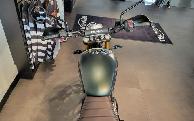 2024 Triumph Scrambler 400 X Matte Khaki Green / Fusion White