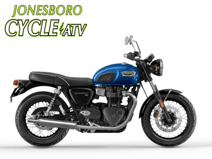 2023 Triumph Bonneville T100 Chrome Edition Cobalt Blue