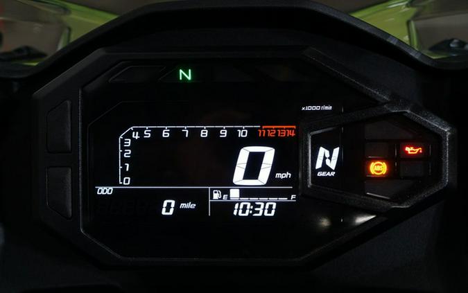 2026 Kawasaki Ninja 500 ABS Metallic Yellowish GreenEbony