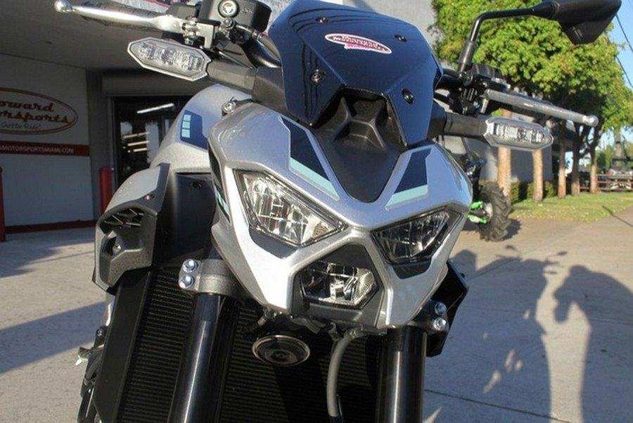 2025 Kawasaki Z900 ABS Galaxy Silver/Metallic Spark Black