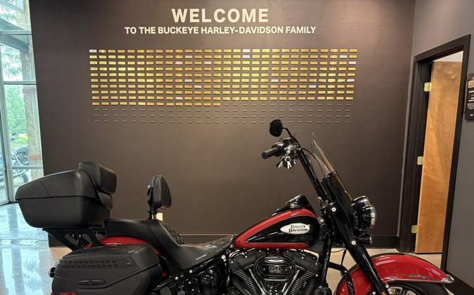 2022 Harley-Davidson® Heritage Classic 114 Redline Red/Vivid Black (Black Finish w/Laced Wheels)