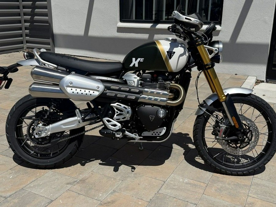 2026 Triumph Scrambler 1200 XE Matte khaki green
