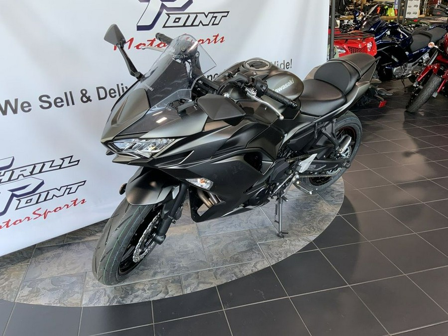 2022 Kawasaki Ninja® 650 Metallic Matte Graphenesteel Gray