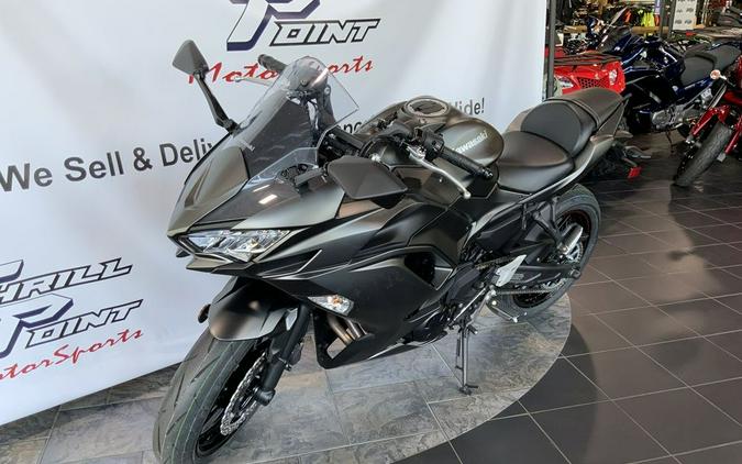 2022 Kawasaki Ninja® 650 Metallic Matte Graphenesteel Gray