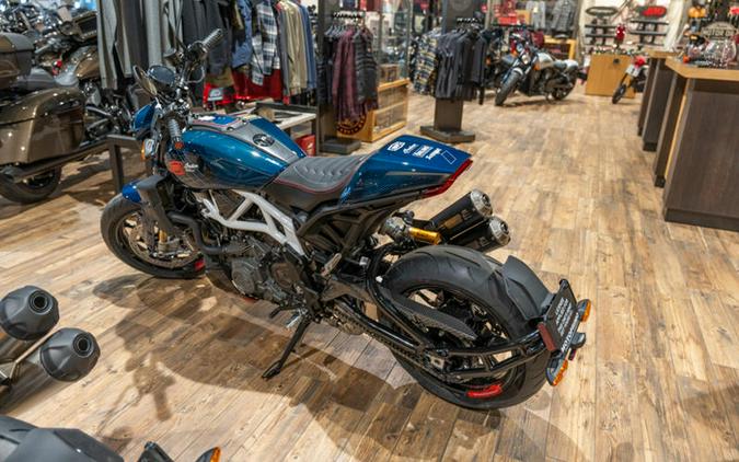 2024 Indian Motorcycle® FTR x 100% R Carbon Blue Candy Carbon