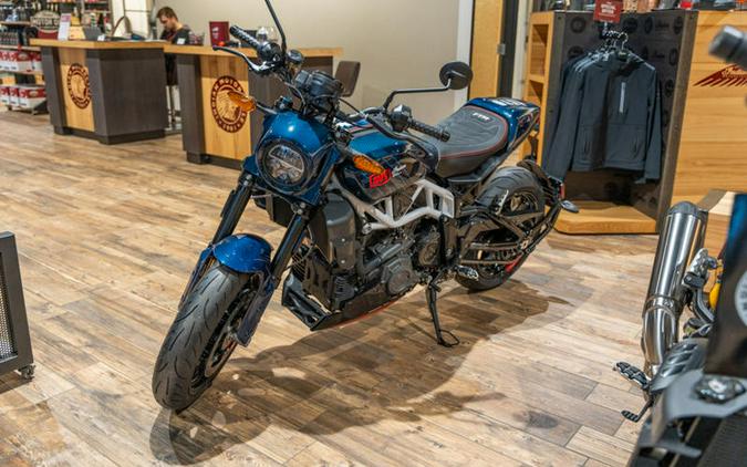 2024 Indian Motorcycle® FTR x 100% R Carbon Blue Candy Carbon