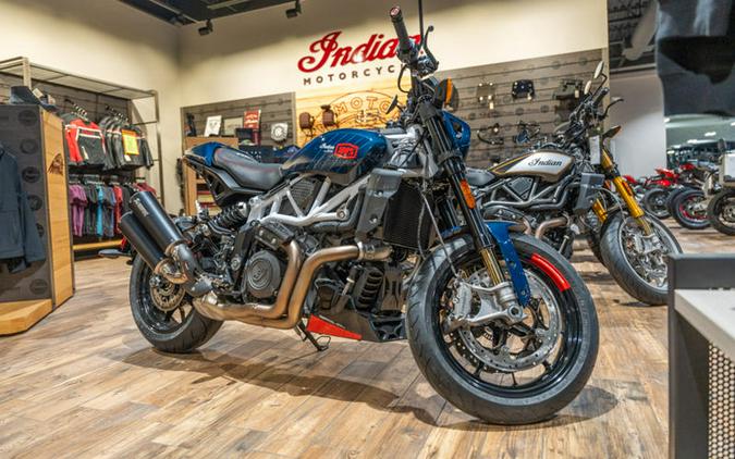 2024 Indian Motorcycle® FTR x 100% R Carbon Blue Candy Carbon