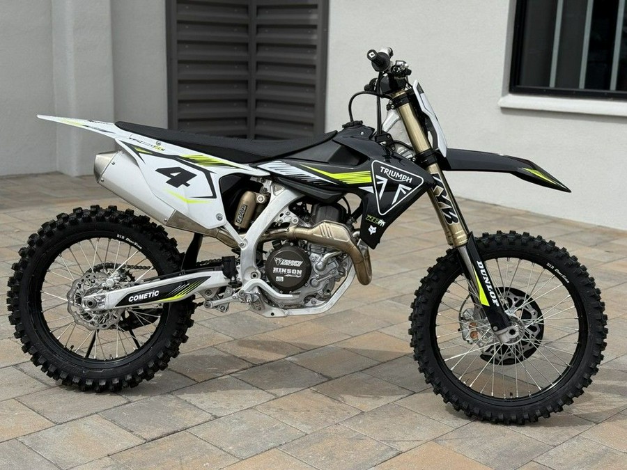 2025 Triumph TF 450-RC Edition Jet Black/Pure White