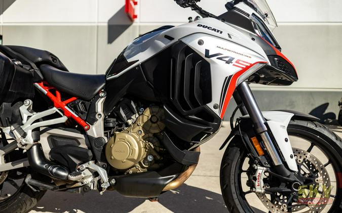 2023 Ducati Multistrada V4 S Iceberg White Alloy Wheels TravelRadar