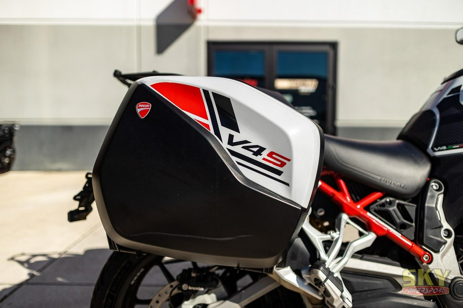 2023 Ducati Multistrada V4 S Iceberg White Alloy Wheels TravelRadar