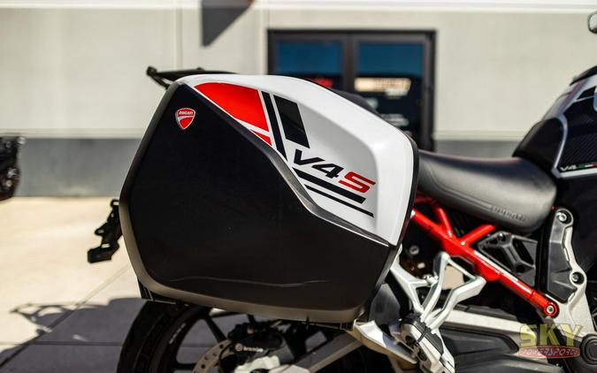 2023 Ducati Multistrada V4 S Iceberg White Alloy Wheels TravelRadar