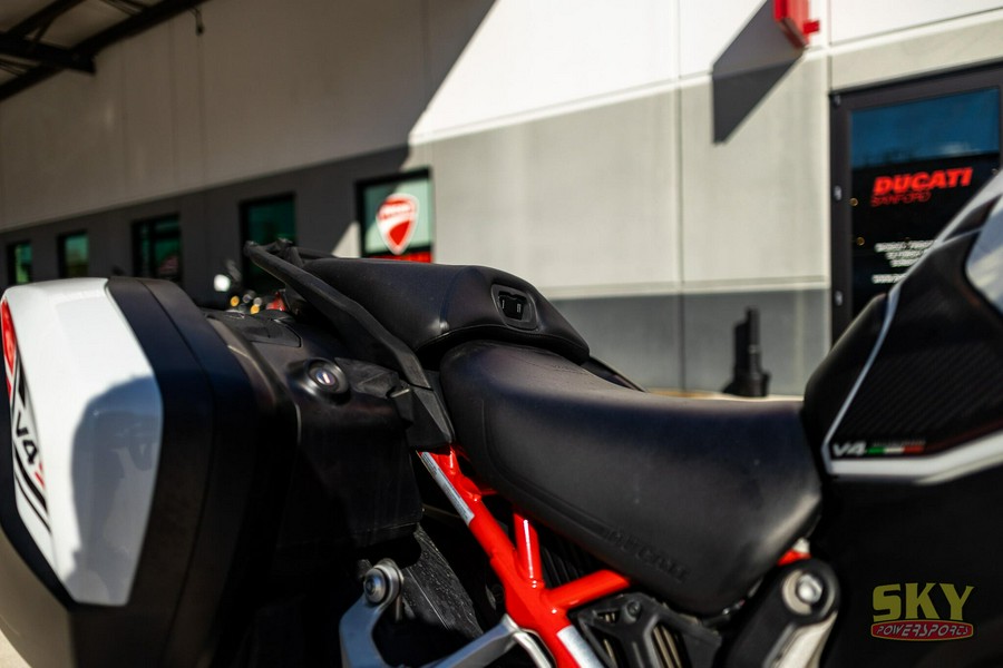 2023 Ducati Multistrada V4 S Iceberg White Alloy Wheels TravelRadar