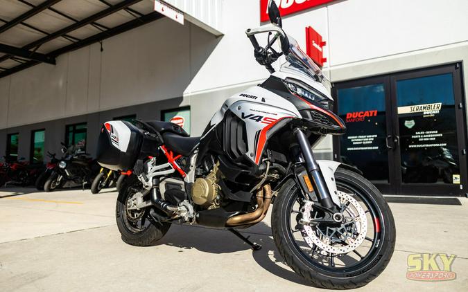 2023 Ducati Multistrada V4 S Iceberg White Alloy Wheels TravelRadar