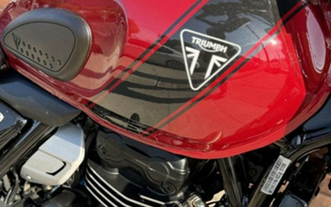 2024 Triumph Scrambler 400 X Carnival Red Phantom Black