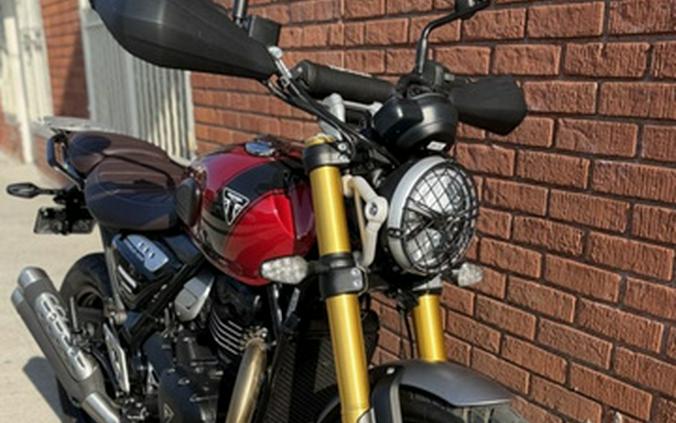 2024 Triumph Scrambler 400 X Carnival Red Phantom Black