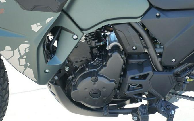 2025 Kawasaki KLR 650 S Metallic Matte Old School Green