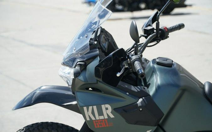 2025 Kawasaki KLR 650 S Metallic Matte Old School Green