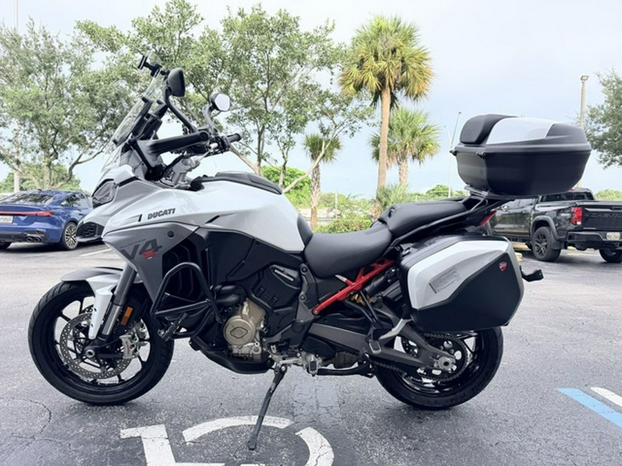 2025 Ducati Multistrada V4 S Travel & Radar Iceberg White