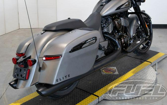 2022 Indian Chieftain Elite Heavy Metal Smoke With Polished B