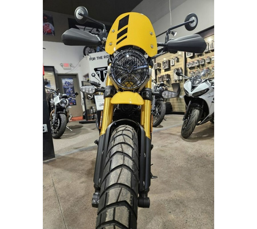 2026 Triumph Scrambler 400 XC Racing Yellow