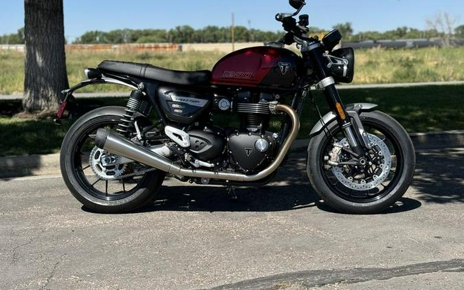 2024 Triumph Speed Twin 1200 Carnival Red/Storm Grey