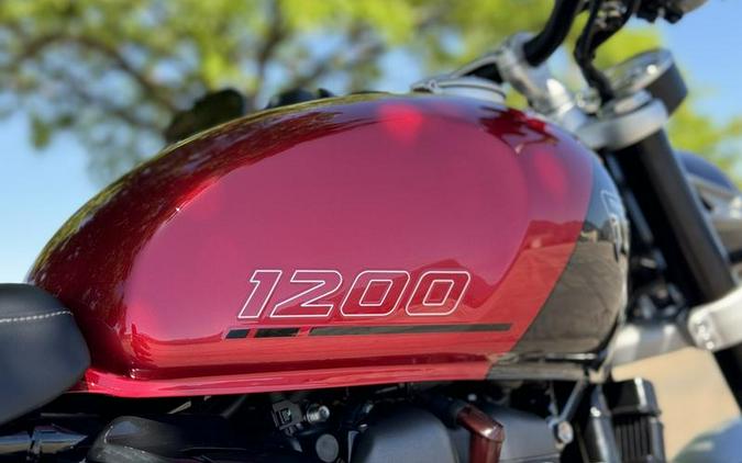 2024 Triumph Speed Twin 1200 Carnival Red/Storm Grey