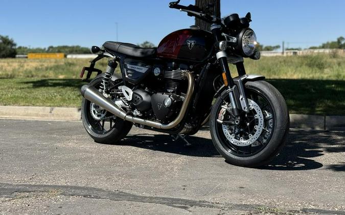 2024 Triumph Speed Twin 1200 Carnival Red/Storm Grey