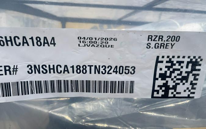 2026 Polaris RZR 200 EFI
