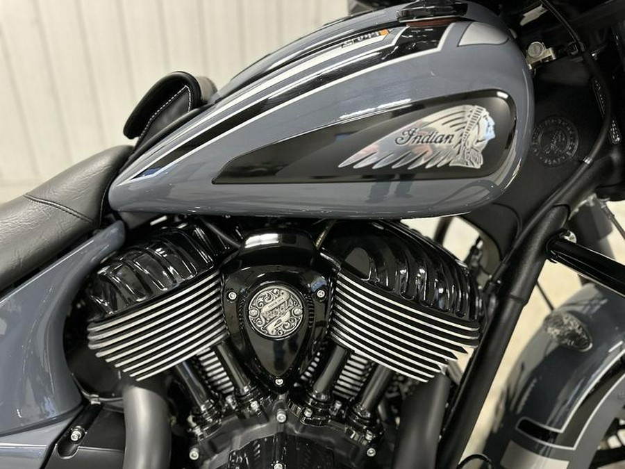 2022 Indian Motorcycle® Chieftain® Dark Horse® Icon Stealth Gray Azure w/gfx