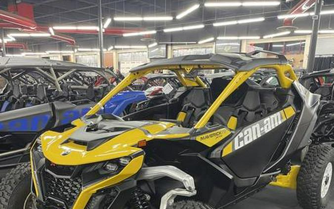 2024 Can-Am® Maverick R X RS with Smart-Shox Carbon Black & Neo Yellow