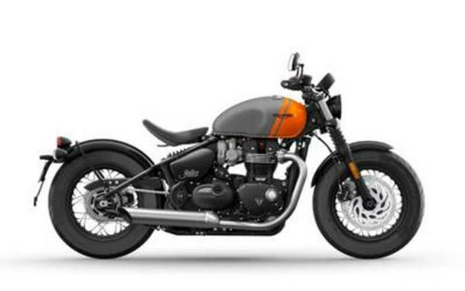 2025 Triumph Bonneville Bobber Matte Graphite/Matte Baja Orange
