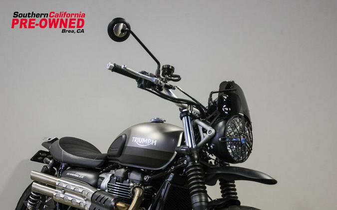 2022 Triumph Street Scrambler Sandstorm Edition Sandstorm Matt Storm Grey