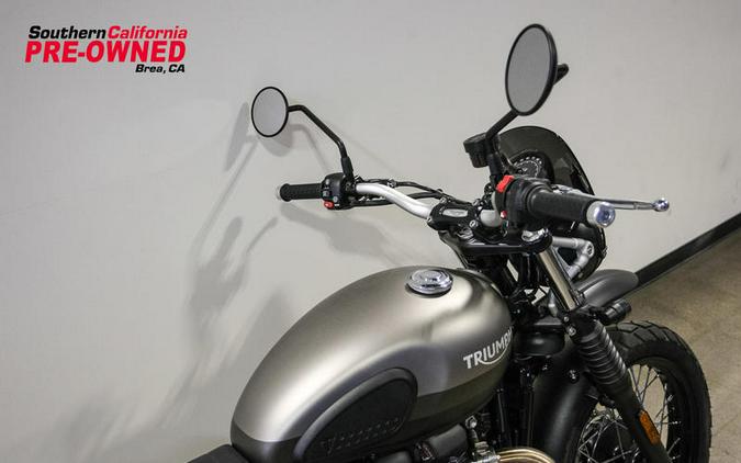 2022 Triumph Street Scrambler Sandstorm Edition Sandstorm Matt Storm Grey