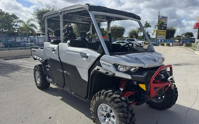 2025 Can-Am® Defender MAX X mr with Half-Doors HD10 Hyper Silver & Legion Red