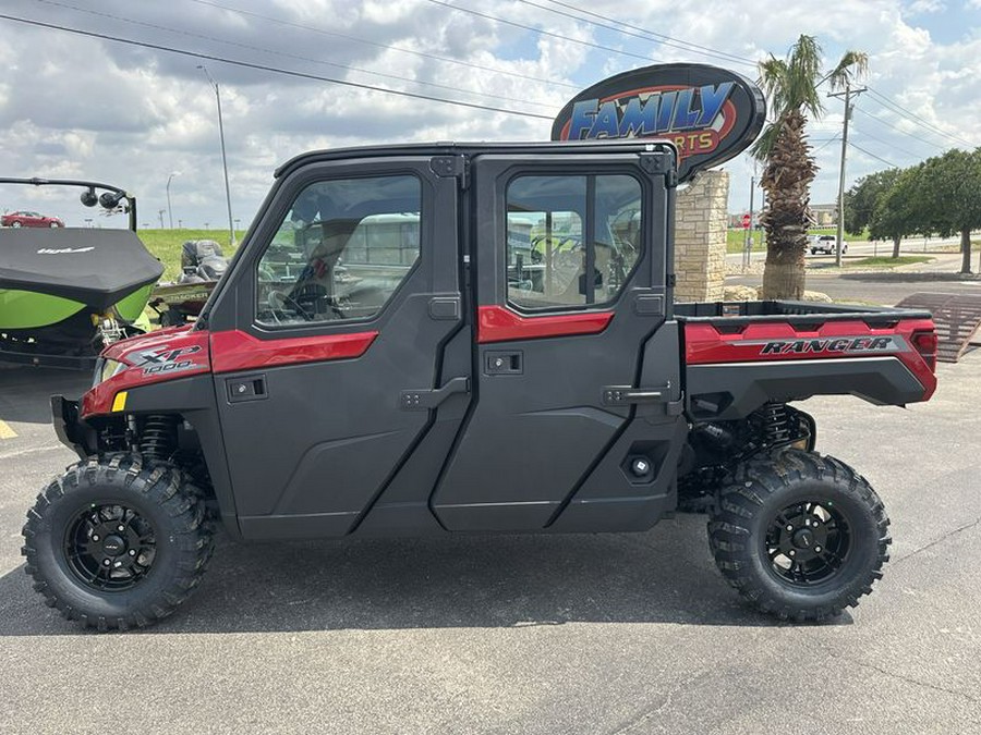 New 2025 POLARIS RANGER CREW XP 1000 NORTHSTAR EDITION ULTIMATE SUNSET RED