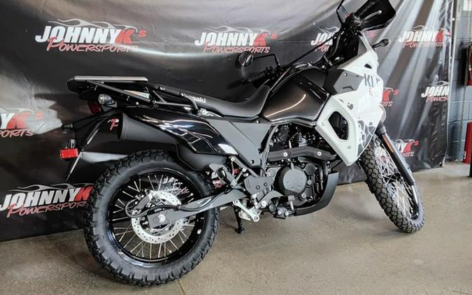 2025 Kawasaki KLR650 S Pearl Crystal White/Metallic Carbon Gra Metallic Matte Old School Green