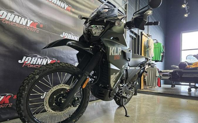2025 Kawasaki KLR650 Metallic Matte Old School Green