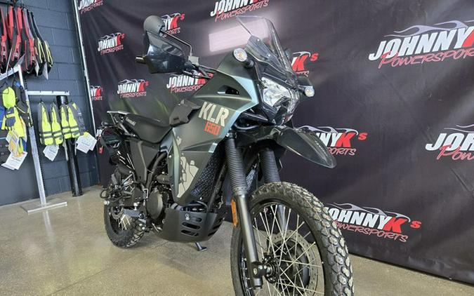 2025 Kawasaki KLR650 Metallic Matte Old School Green