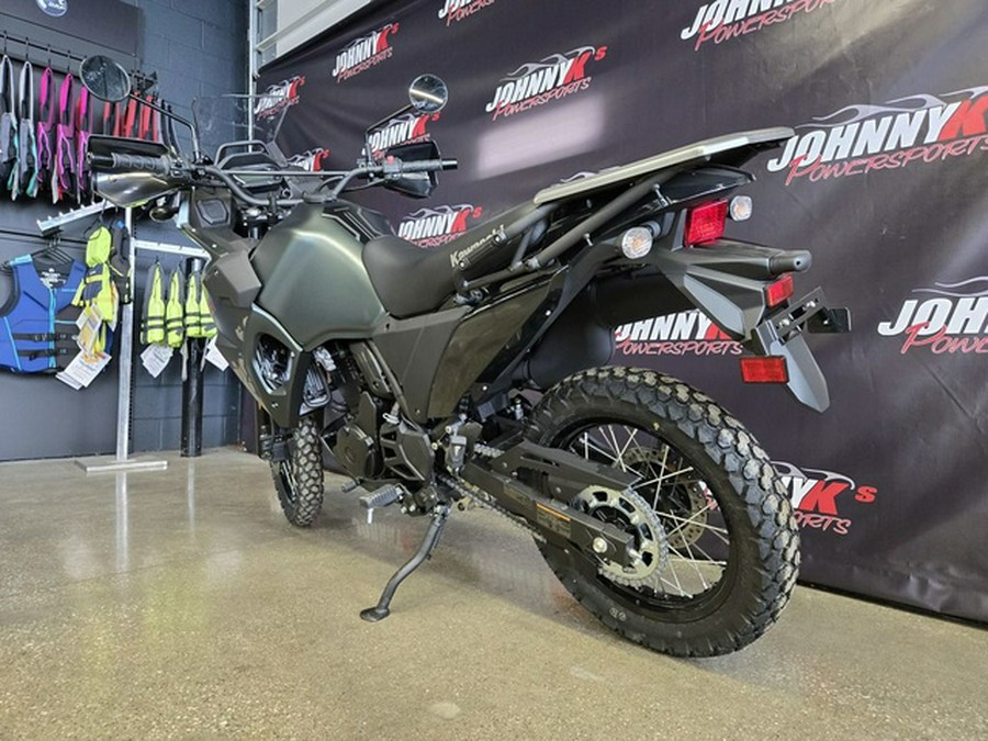 2025 Kawasaki KLR650 Metallic Matte Old School Green