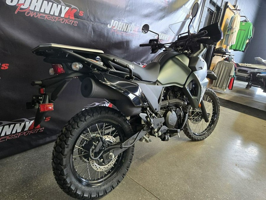 2025 Kawasaki KLR650 Metallic Matte Old School Green