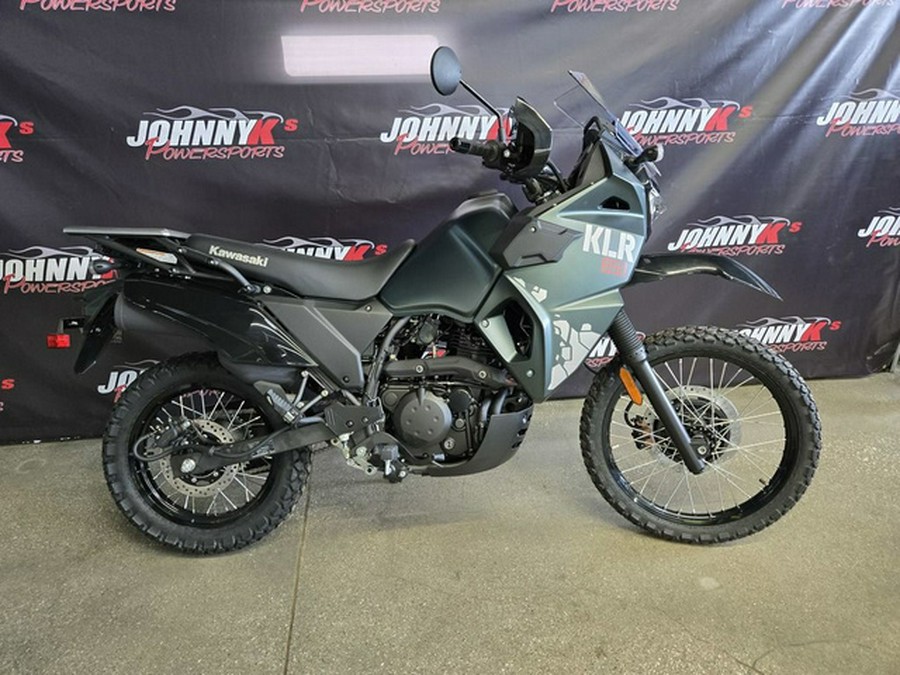 2025 Kawasaki KLR650 Metallic Matte Old School Green
