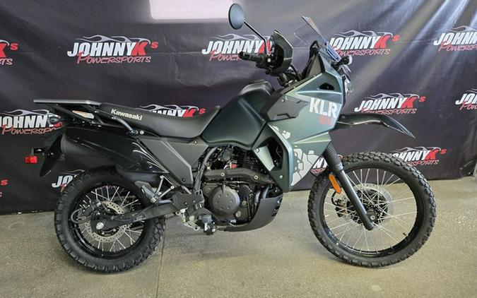 2025 Kawasaki KLR650 Metallic Matte Old School Green