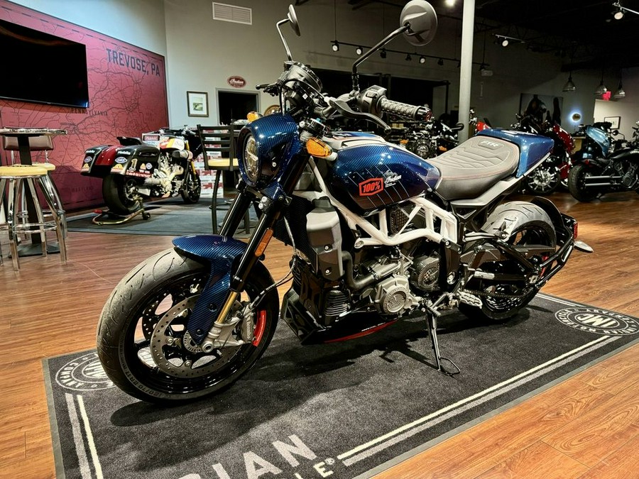 2024 Indian Motorcycle® FTR x 100% R Carbon Blue Candy Carbon