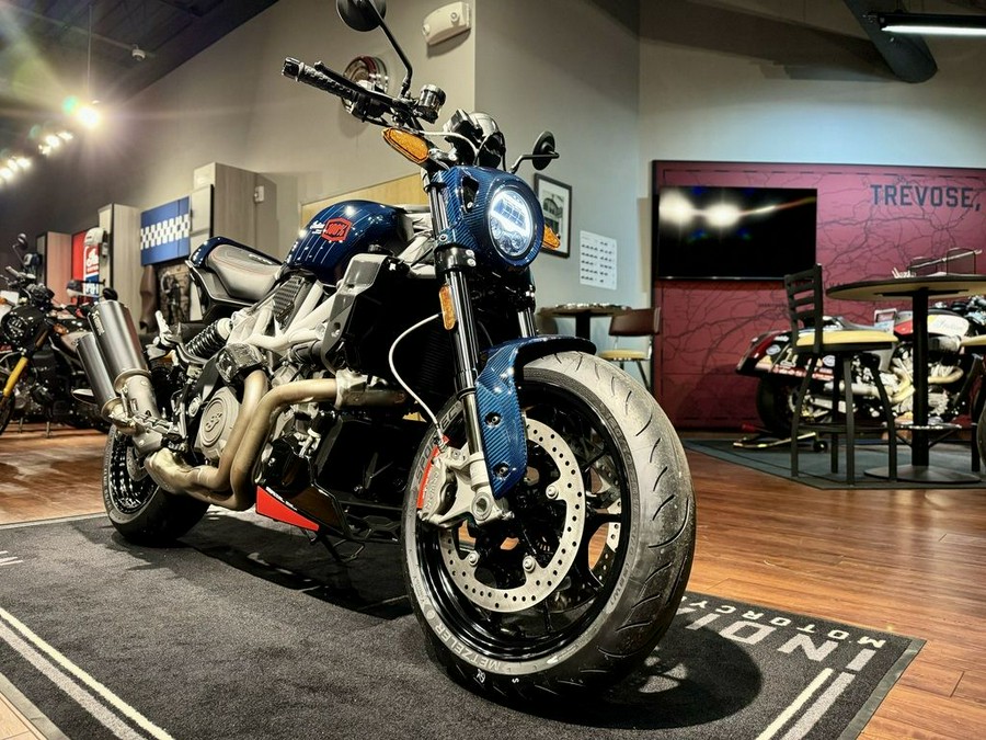 2024 Indian Motorcycle® FTR x 100% R Carbon Blue Candy Carbon