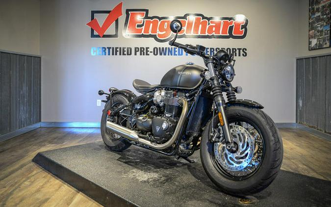 2022 Triumph Bonneville Bobber Matt Storm Grey/Matt Ironstone