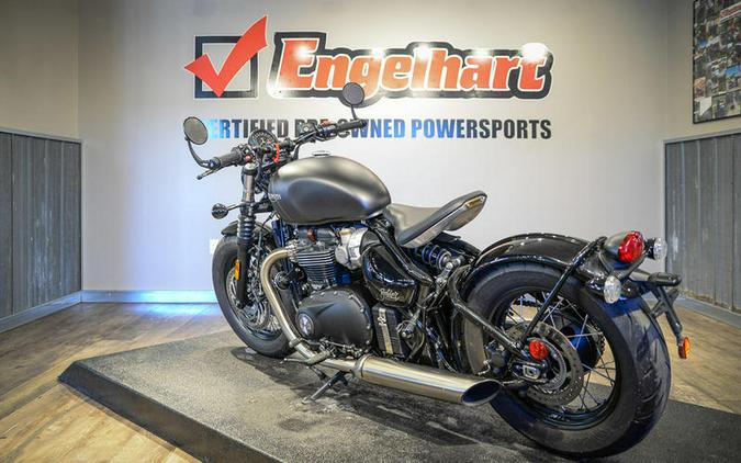 2022 Triumph Bonneville Bobber Matt Storm Grey/Matt Ironstone