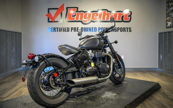 2022 Triumph Bonneville Bobber Matt Storm Grey/Matt Ironstone