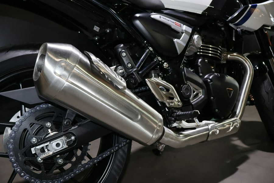 2026 Triumph Thruxton 400 Pearl Metallic White / Storm Grey 400
