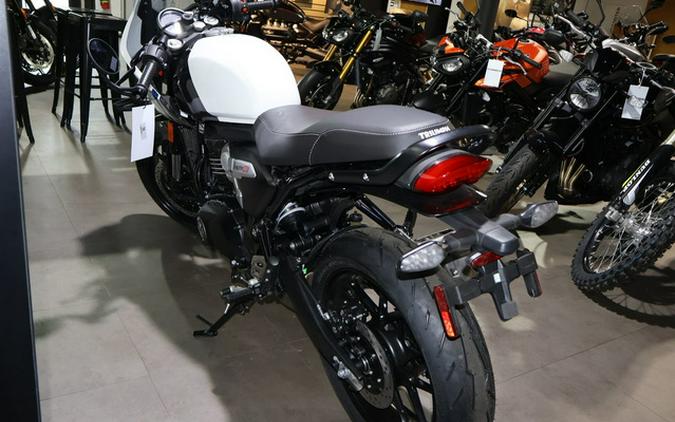 2026 Triumph Thruxton 400 Pearl Metallic White / Storm Grey 400