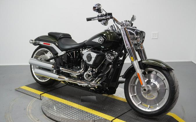 2026 Harley-Davidson® Fat Boy® Olive Steel Metallic / Vivid Black Chrome Trim